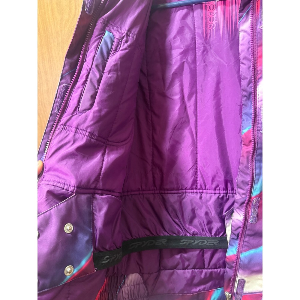 Girls Size 18 Spyder Ski Style Jacket Good Condition No Hood - Picture 3 of 8